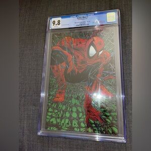 SPIDER-MAN #1 Panini Mexican Green Virgin Foil Variant CGC 9.8- Limited to 1000